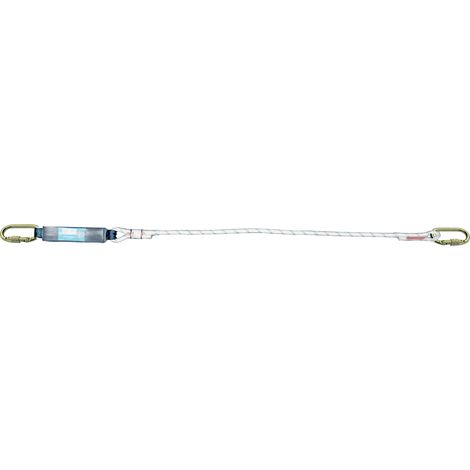 Longe avec absorbeur et connecteurs LDA12 2-10-10 - TRACTEL - 77712