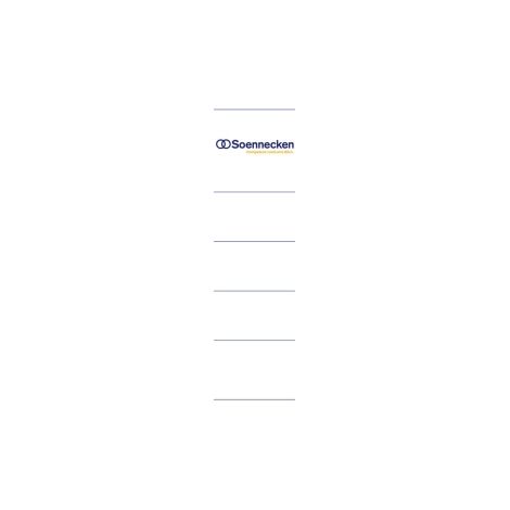 Soennecken Ordnerrückenetikett Format des Schildes: schmal/kurz Maße: 39 x 192 mm (B x H) (1/2)