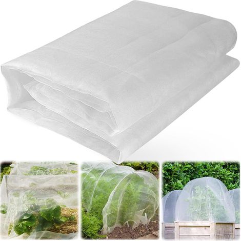 Filet Anti Insecte 3 x 10 M, Blanc Filets Protection Maille Fine Jardin pour Oiseaux, Filet Anti-Insectes Potager pour Protéger Légumes, Fruits, Fleurs, Plantes, Arbre, Fruitier,Graines (1/5)