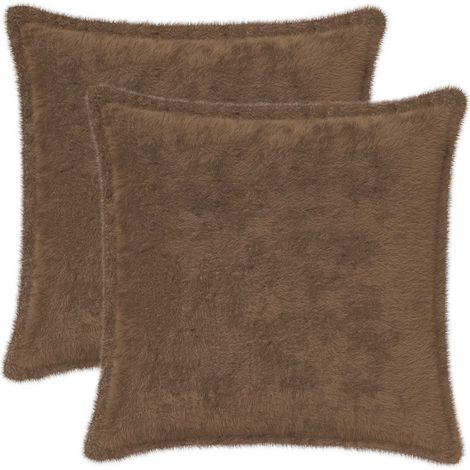 vidaXL Funda de almohada 2 uds. HOUTEN Marrón Claro 40 x 40 cm (1/2)