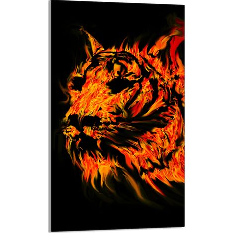 TAGLIERE IN VETRO 30x52 Tiger (1/5)