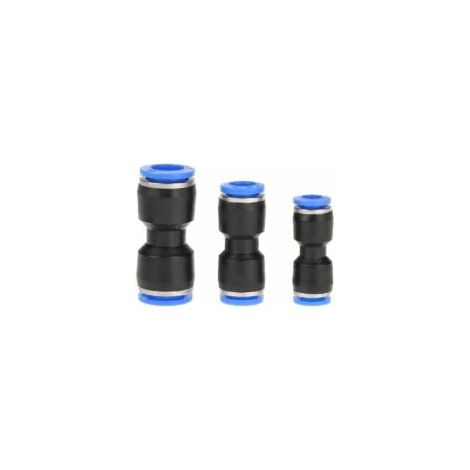 30 pcs Raccords Pneumatiques Droit 10mm 8mm 6mm Raccords de Tuyaux Push Connecteur Droit Pneumatique Raccords de Fixation à Dégagement Rapide - Crezuo (1/4)