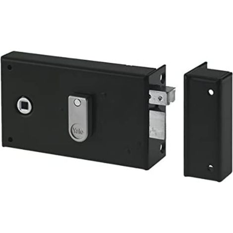 Serrure en applique horizontale à fouillot Droite - YAH36D - Kaki, 2 Clés fournies, Axe à 55 mm, Carré de 6 mm, Version Droite - pour Porte intérieure de communication (1/5)