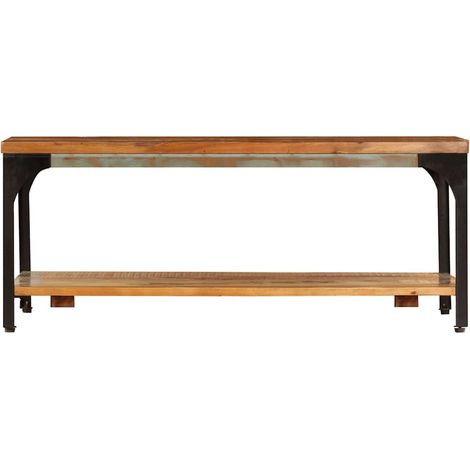 Maison Exclusive - Couchtisch mit Ablage 100x60x35 cm Altholz Mas (1/5)