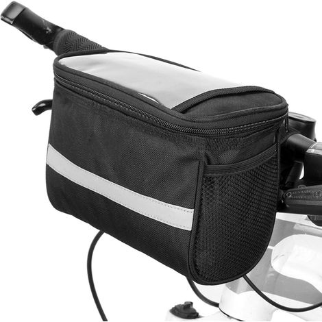 Isolierte Fahrradlenkertasche, Mountainbike-Lenkertasche, Kühlkorb mit Reflektorstreifen