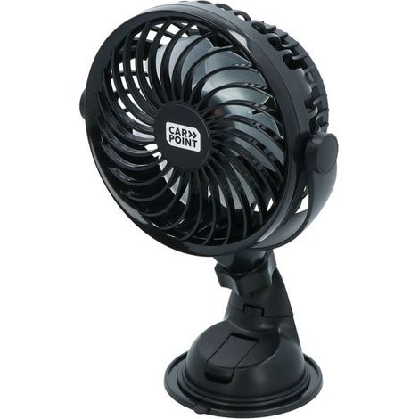 VENTILATEUR USB RECHARGEABLE FIXATION VENTOUS CARPOINT (1/5)