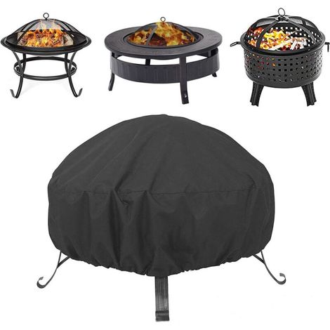 Housse de Protection pour Brasero Extérieur Oxford Imperméable Réutilisable et Facile à Nettoyer Compatible avec Divers Foyers de Jardin 8540cm (1/4)