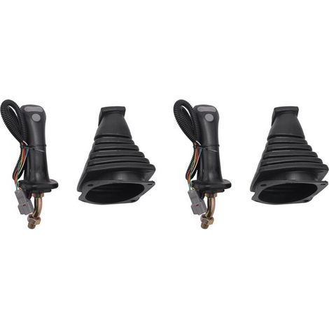 Adecuado para el lado izquierdo del conjunto de la palanca de control de la pala de dos botones y 3 botones (con cubierta antipolvo) de Daewoo Doosan DH DX150 215 225 300 370-9C.
