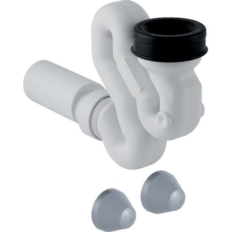 Geberit - Tapón de olores para urinario, con accesorios de montaje, d 50 mm, salida horizontal 152.942.11.1 (1/4)
