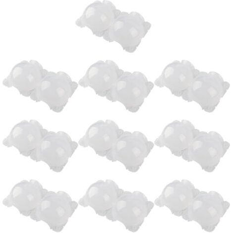 10 pièces de 12 cm de dispositif d'enracinement de plantes, boîte de greffage de boule de propagation haute pression, blanc,DUBUNS (1/4)