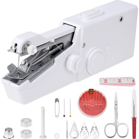 Machine à Coudre Portable avec Kit de Couture Complet – Mini Machine Électrique Ergonomique pour Réparations Rapides, Voyage (1/5)