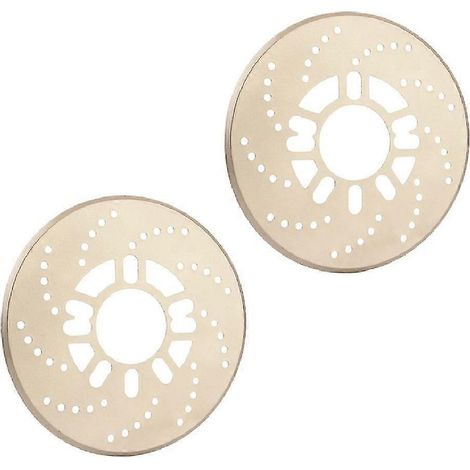 Lot de 2 cache-disques de freins à tambour 14 pouces, en aluminium décoratif, anti-poussière, universels, pour roues arrière de voiture - Couleur or (1/5)