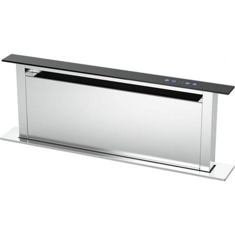 Cappa a scomparsa down draft Bertazzoni KDD90XA 90 acciaio inox e vetro nero classe A (1/2)