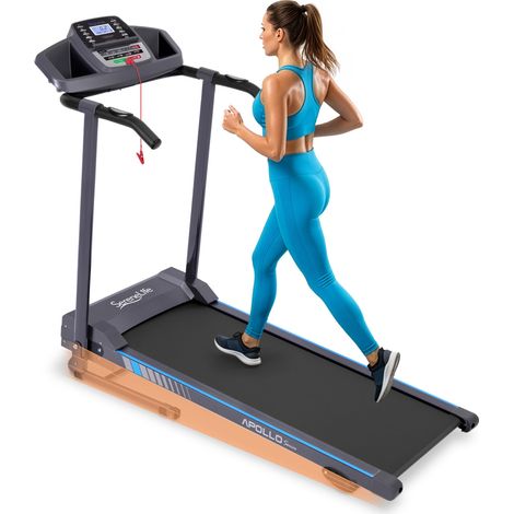 Tapis de Course, Tapis de Marche/Sport Pliable Inclinable, Ecran LCD, Programmes Prédéfinis ou Ajustables, Walking Pad pour la Maison et Le Bureau- Connectivité Bluetooth (1/5)