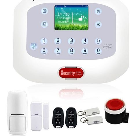 Trade Shop - Anti-Diebstahl-Illustrations-Touchscreen GSM PSM Wireless App 50A Alarm Alarm Alarm - (1/4)