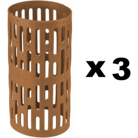 Lot de 3 housses de protection marron pour troncs d'arbres (1/3)