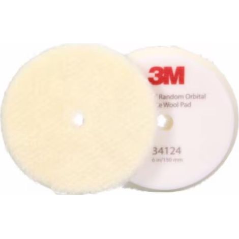 Peau de mouton pour systeme orbital 3M Perfect-It Blanche 150mm 34124