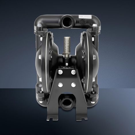 Air Operated Double Diaphragm Pump 120PSI Air-Operated Diaphragm Transfer Pump 1 inch Outlet Diaphragm Air Pump by Cast Iron Aluminum Alloy (1/5)
