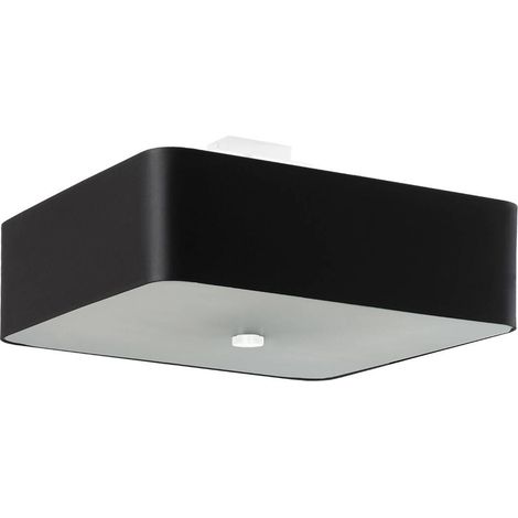 Deckenleuchte, quadratischer Lampenschirm, schwarz, 45 x 25 cm, LOKKO, 5xE27, 15W, SL.0776, Sollux Lighting (1/5)
