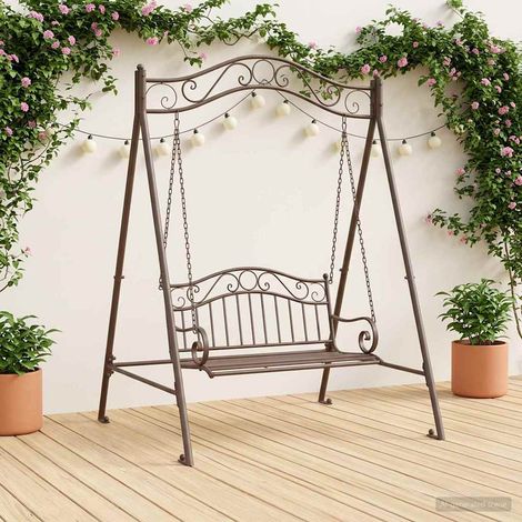 Teenpull – Schaukelrahmen Antikbraun 113 x 121,5 x 168 cm Stahl (1/5)