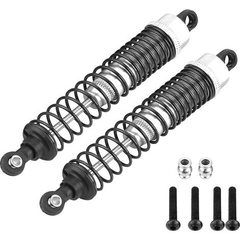 2 amortisseurs arrière en aluminium pour Axial Rock Racer 90026, paire de ressorts RC, pièces de rechange argent (avant) (1/5)