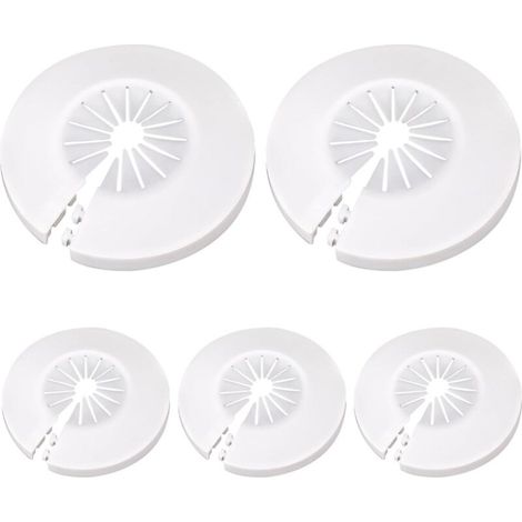Lot de 5 protections de tuyaux, plaque de protection pour canalisations d'évacuation (14-29 mm)