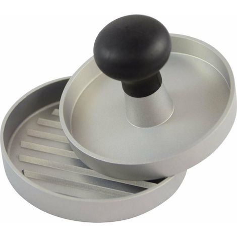 Pressa per hamburger 11,3 cm, MASTER GRILL, utensile per modellare, facile da usare, dimensione ideale per hamburger, colore nero