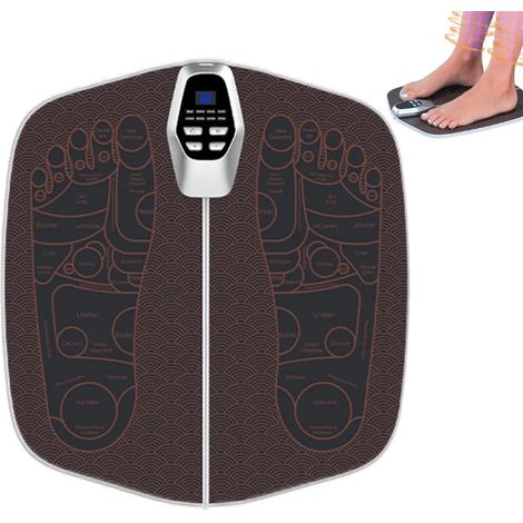 Appareil de massage électrique EMS pour les pieds, avec 8 programmes de massage et 32 niveaux d'intensité. (1/4)