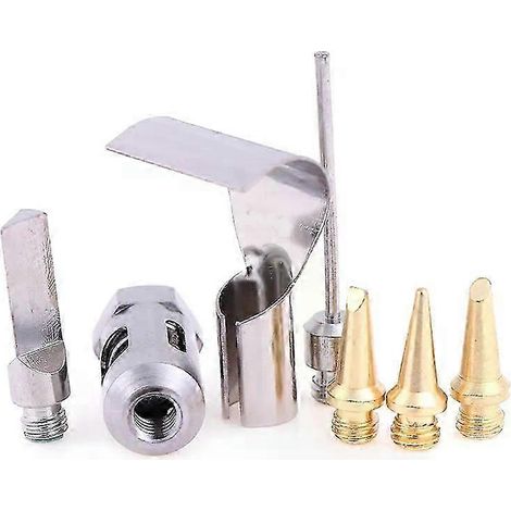 Kit de soudage à gaz butane HS-1115K (fer à souder, torche, stylo à souder) / 1 pièce (cuivre + fer) - Tête de fer à souder à gaz - JXLGV (1/5)