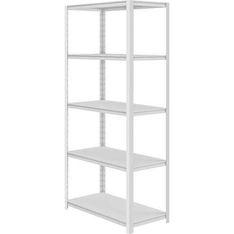 Etagere Garage, Etagere Rangement 183 x 90 x 45 cm 5 Planches - 85 kg par Niveau Etagere Charge Lourde Metallique pour Atelier Garage Cuisine Gris (1/4)