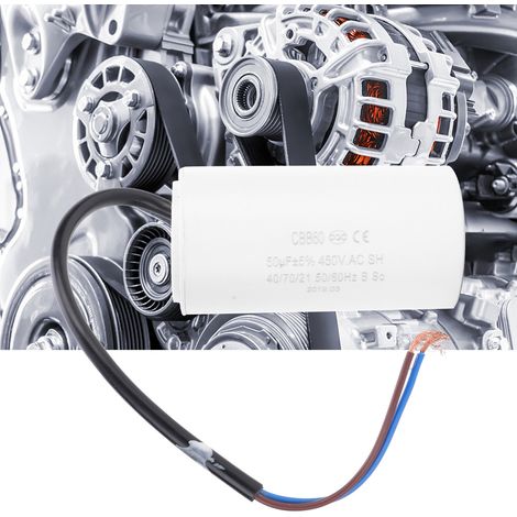 CBB60 Anlaufkondensator 450 V 50 µF Mikrofarad Kondensatorkabel (1/5)