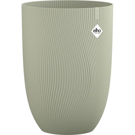 Pot de fleur haut - ELHO - Sereh Haut 40 - 50 L - Ø 39 x H 53 cm - Vert - Balcon/intérieur/extérieur (1/4)