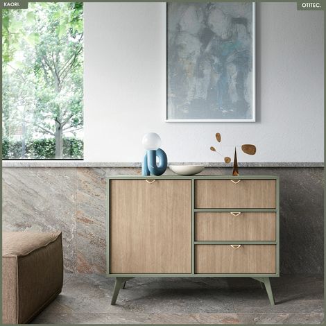Commode - L.106 x H.80 x P.38 cm - 3 tiroirs - KAORI (1/5)