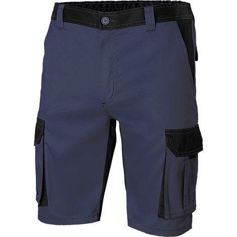 Bermuda canvas stretch con bolsillos flotantes (cuatro colores) VELILLA 52 Azul navy / Negro