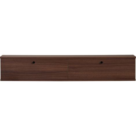 CALICOSY - Meuble TV suspendu 2 abattants L140 cm - ROY (1/5)