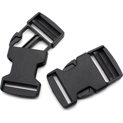 8 boucles à dégagement rapide, sangles de 25 mm, avec 24 clips coulissants à trois points, pour sacs à dos et équipement tactique (1/5)
