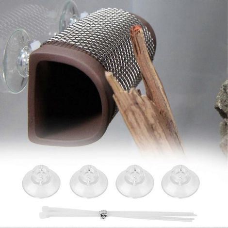 Ventouses transparentes pour aquarium, compatibles avec les coussinets de chauffage, les tuyaux d'air et les tubes d'air. (1/3)