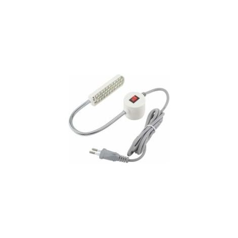 Lampada da lavoro a 30 LED per macchina da cucire, con collo d'oca flessibile, ideale per cucire, leggere, creare e truccarsi - Crezuo
