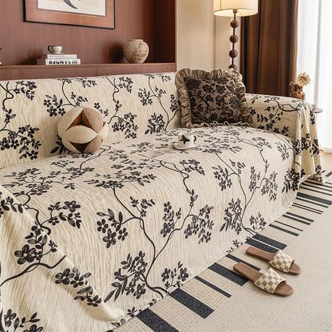 Housse de canapé modulable Lavable de Style rétro, adaptée aux Animaux, Convient pour canapés 2 à 4 Places 180  260cm