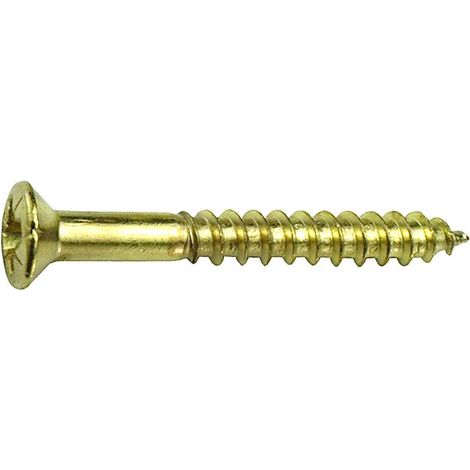 Connex Holzschrauben 4.5 x 30 mm PZ 2 Linsensenkkopf - 12 Stk. Holzschrauben (1/2)