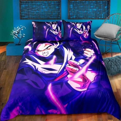 Parure de lit Dragon Ball - Housse de couette et taie d'oreiller - Microfibre, 135x200cm (1/4)
