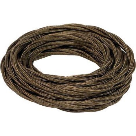 Cavo elettrico multipolare country fme rame/pvc/seta marrone n°xmmq 3x0,75 cf=mt 50 Fanton