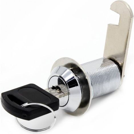 Stainless steel mailbox security lock with matching keys, 30 mm drawer lock