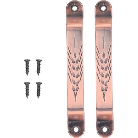 Set mit 2 Schiebetürgriffen aus Aluminiumlegierung, Zuggriffe für Schiebetüren, Tore, Schränke und Regale, inklusive Schrauben (1/5)