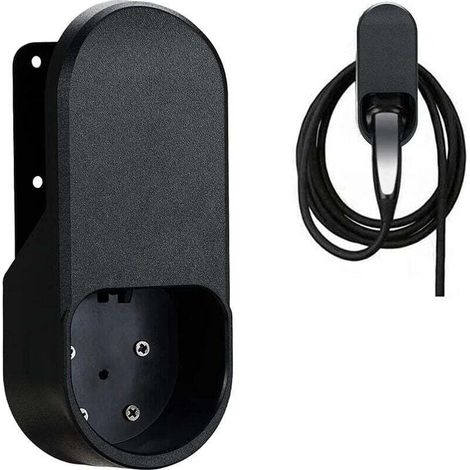 Soporte de pared para cables de cargadores de vehículos eléctricos, organizador de cables para coches eléctricos, apto para la mayoría de vehículos eléctricos europeos -Crezuo