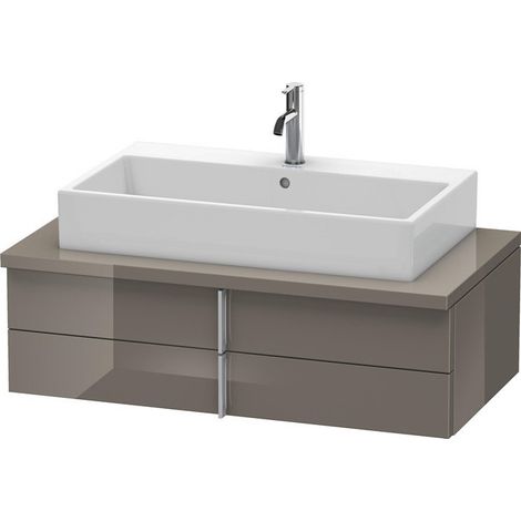 VERO mobile basso consolle 285x1000x518mm flanella grigio lucido
