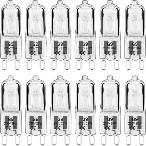 Ampoule LED G9 Dimmable 28W 230V Blanc Chaud 2700K 350LM Lot de 10 pour Lustres Appliques (1/4)