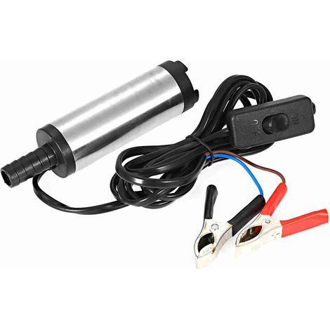 Pompe immergée 12V/24V pour transfert gazole eau fioul 38mm ravitaillement carburant (1/5)