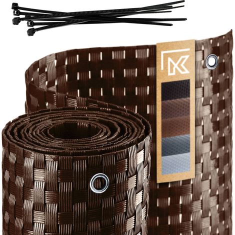KADAX Couverture de Balcon Tapis de Balcon en Technorattan 1x7m