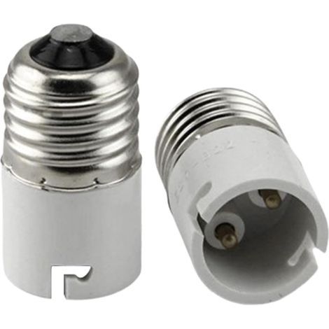Adattatore da portalampada E27 a B22, portalampada a baionetta, portalampada per lampadine LED/CFL e a incandescenza [Classe energetica A] (1/5)